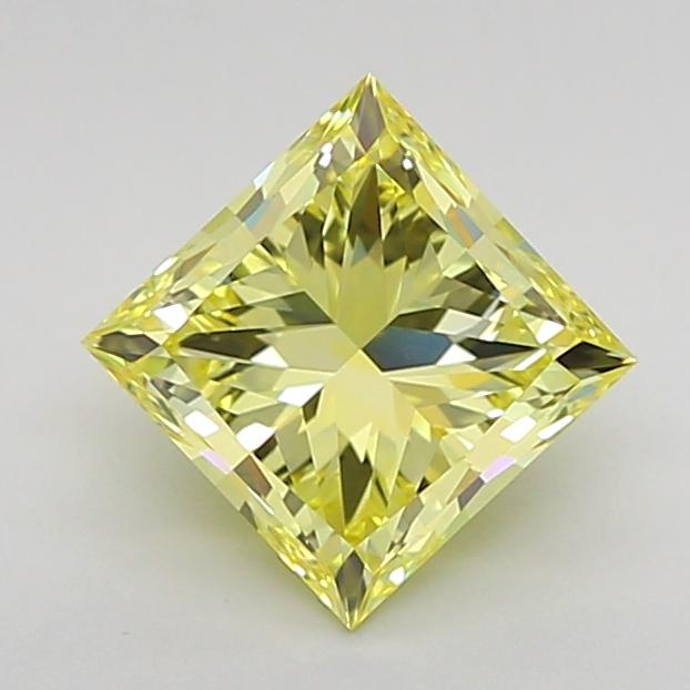 1.50 Ct. Fancy Intense Yellow Princess Lab Grown Diamond