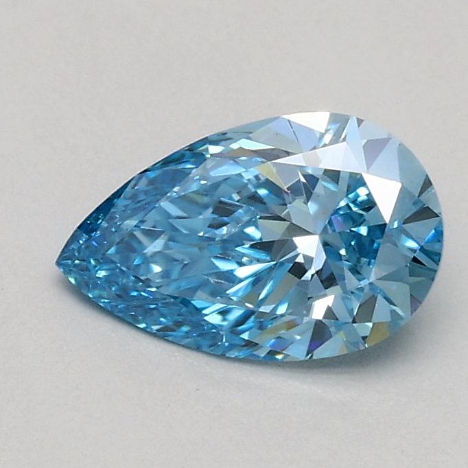 0.49 Ct. Fancy Vivid Blue Pear Lab Grown Diamond