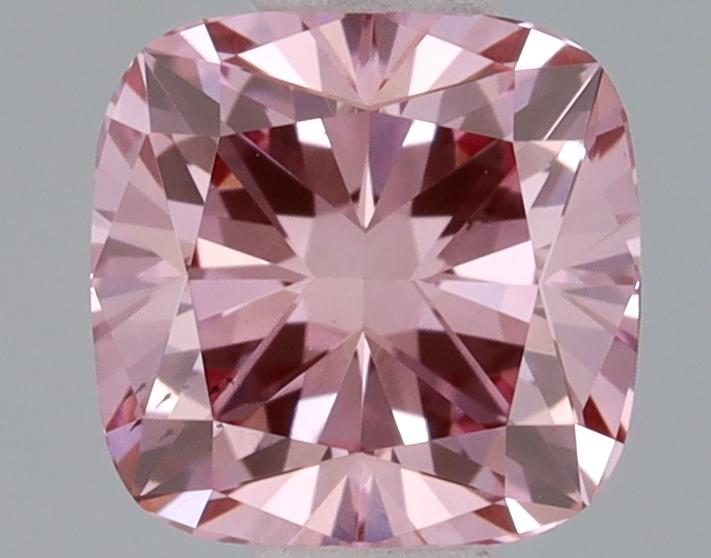 0.56 Ct. Fancy Intense Pink Cushion Lab Grown Diamond