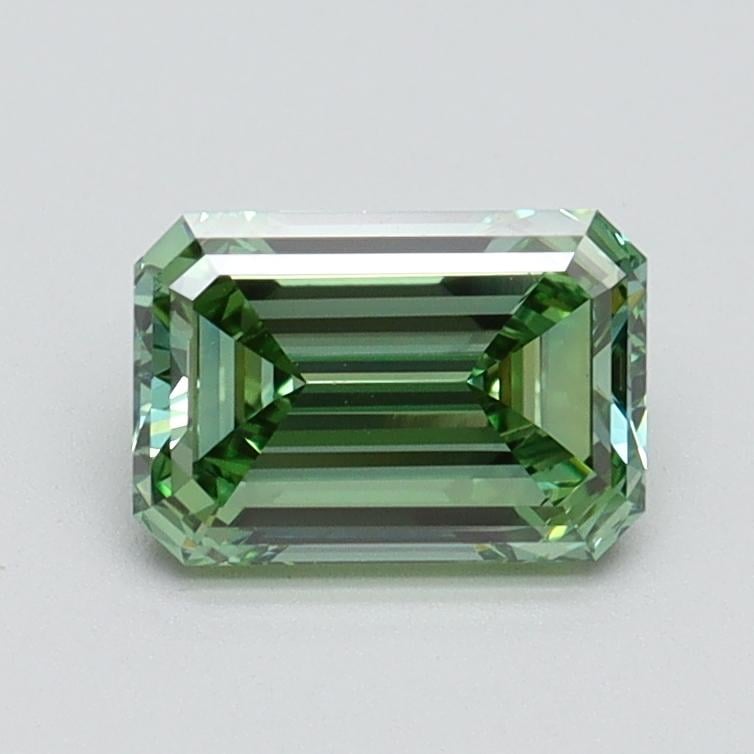 1.01 Ct. Fancy Vivid Pacific Green Emerald Lab Grown Diamond