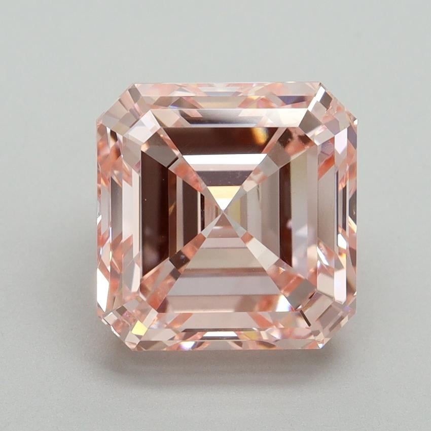 5.01 Ct. Fancy Intense Pink Asscher Lab Grown Diamond