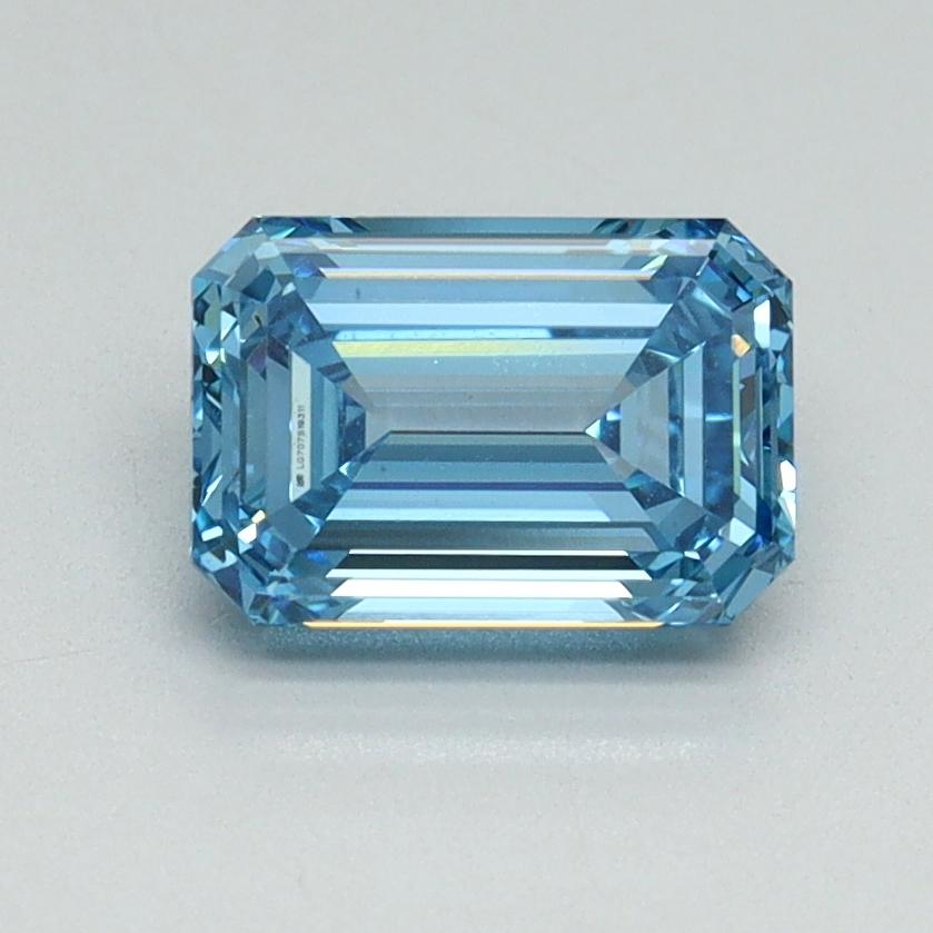1.27 Ct. Fancy Vivid Blue Emerald Lab Grown Diamond