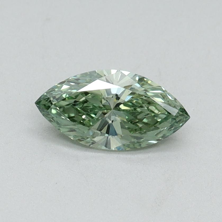 0.33 Ct. Fancy Vivid Green Marquise Lab Grown Diamond