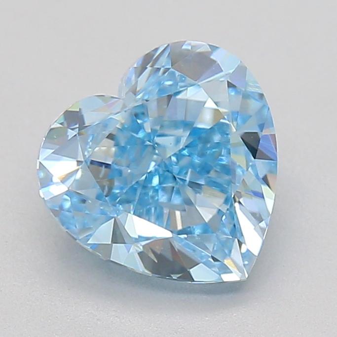 1.50 Ct. Fancy Intense  Blue Heart Lab Grown Diamond