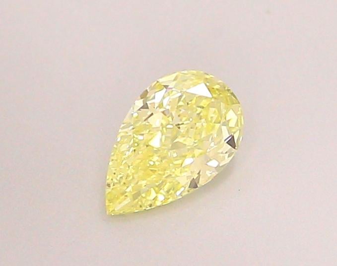 0.42 Ct. Fancy Light Yellow Pear Lab Grown Diamond