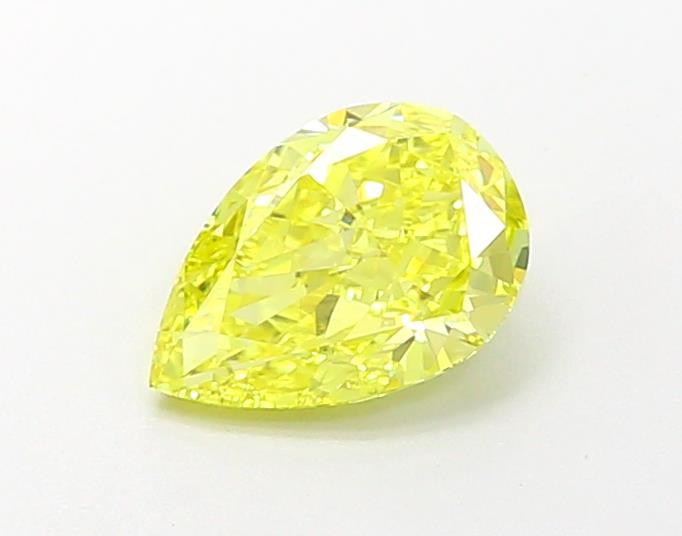 1.00 Ct. Fancy Vivid  Yellow Pear Lab Grown Diamond