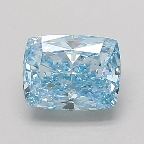 1.10 Ct. Fancy Vivid Blue Cushion Lab Grown Diamond