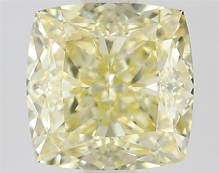 1.61 Ct. Fancy Yellow Cushion Lab Grown Diamond