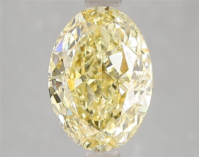 3.04 Ct. Fancy Vivid Yellow Oval Lab Grown Diamond