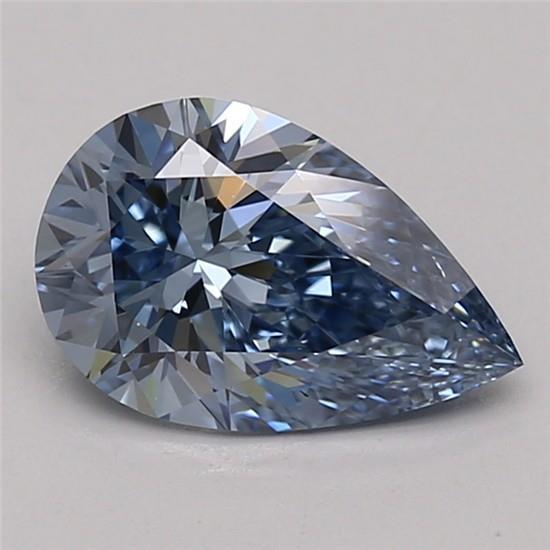 1.35 Ct. Fancy Vivid Blue Pear Lab Grown Diamond