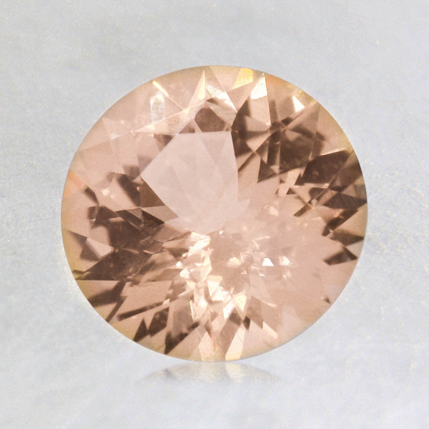 7mm Peach Round Sapphire