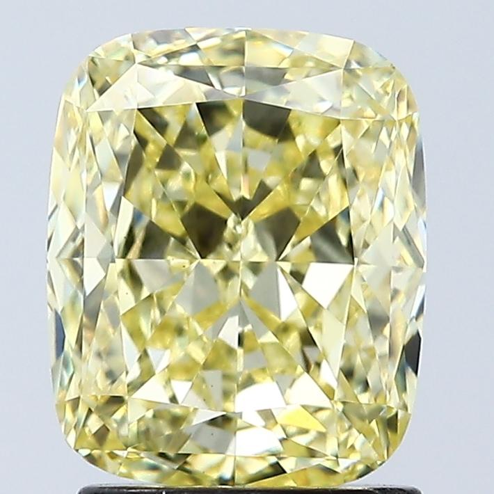 2.05 Ct. Fancy Intense Yellow Cushion Lab Grown Diamond
