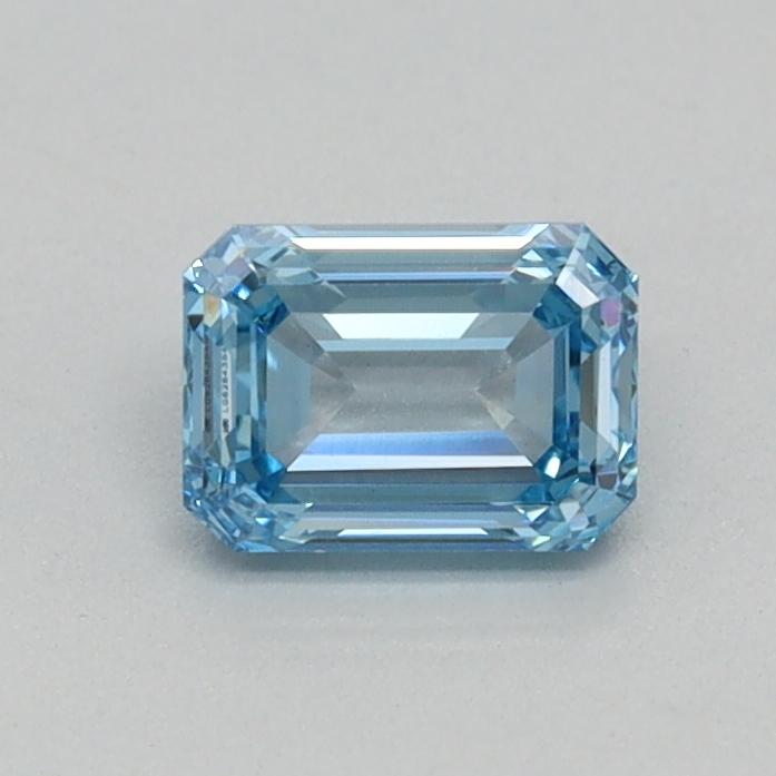 0.41 Ct. Fancy Intense Blue Emerald Lab Grown Diamond
