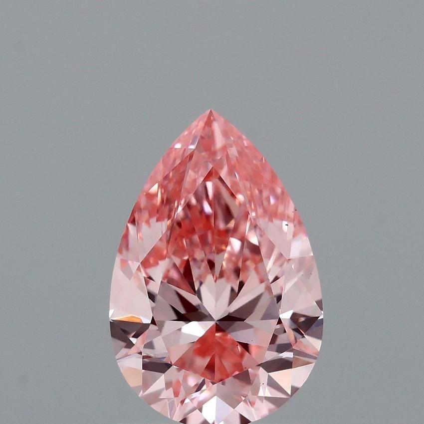 1.51 Ct. Fancy Vivid Pink Pear Lab Grown Diamond