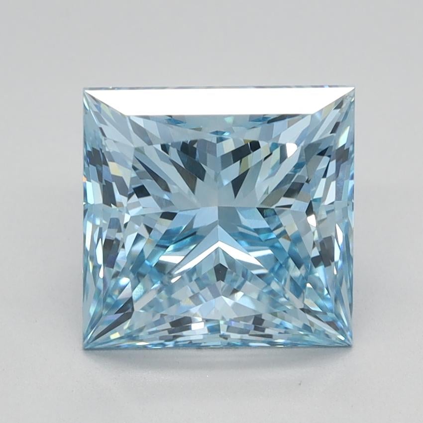 2.75 Ct. Fancy Vivid Blue Princess Lab Grown Diamond