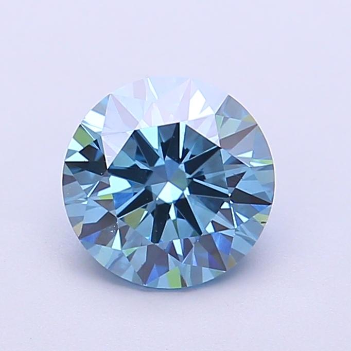 1.35 Ct. Fancy Vivid Blue Round Lab Grown Diamond