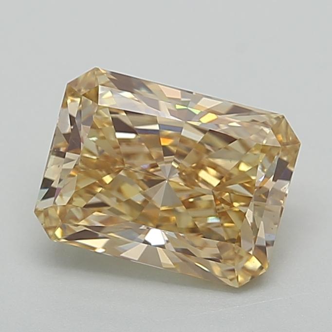 2.44 Ct. Fancy Intense  Yellow Radiant Lab Grown Diamond