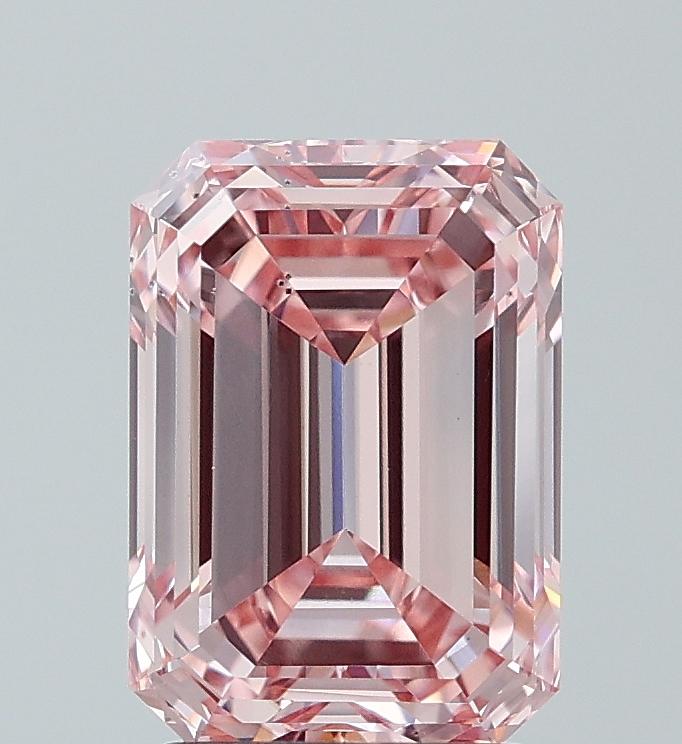 3.04 Ct. Fancy Intense Pink Emerald Lab Grown Diamond