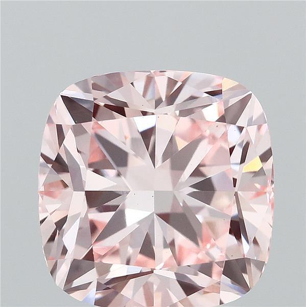 3.07 Ct. Fancy Intense Pink Cushion Lab Grown Diamond