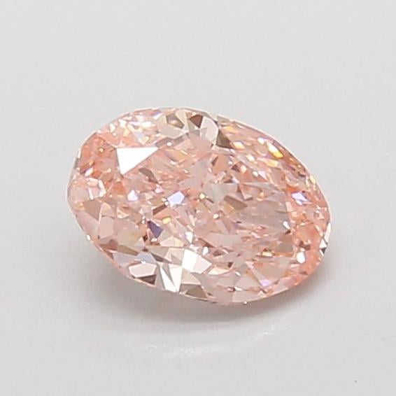 0.71 Ct. Fancy Vivid Pink Oval Lab Grown Diamond