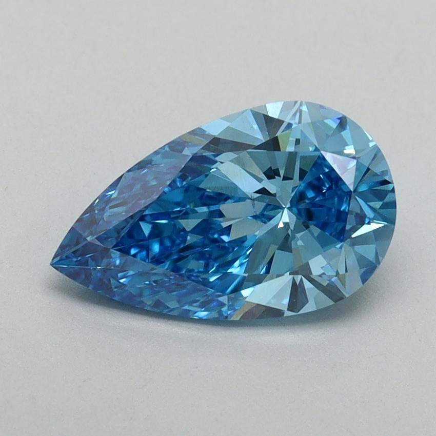 1.51 Ct. Fancy Vivid Blue Pear Lab Grown Diamond