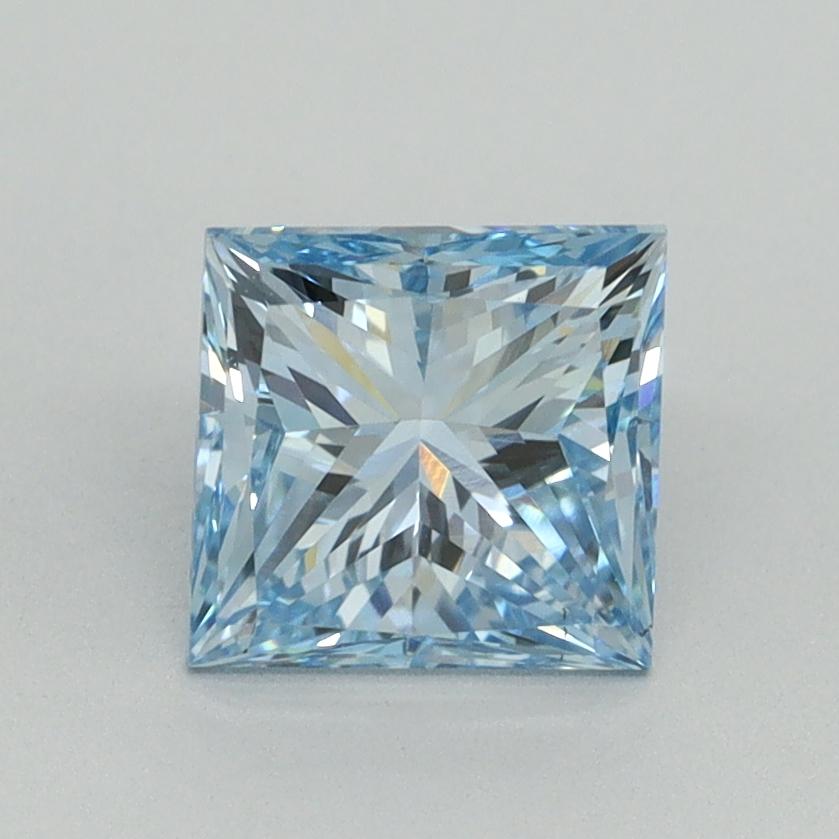 1.55 Ct. Fancy Intense Blue Princess Lab Grown Diamond