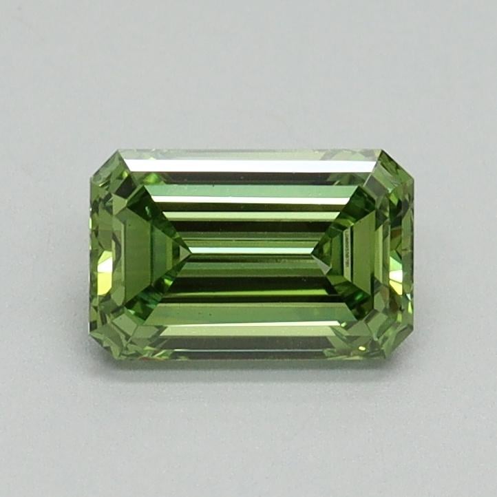 0.69 Ct. Fancy Vivid Green Emerald Lab Grown Diamond