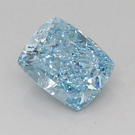 0.97 Ct. Fancy Vivid Blue Cushion Lab Grown Diamond