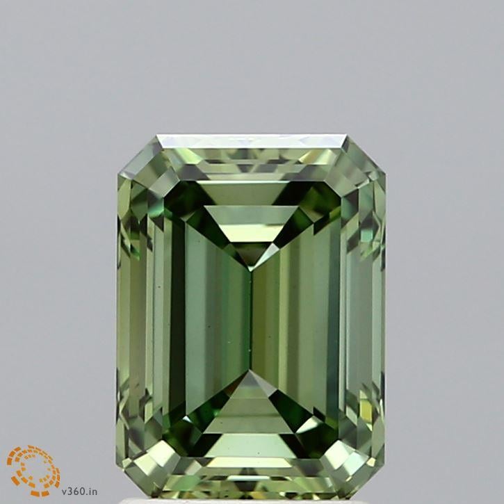 2.02 Ct. Fancy Vivid  Green Emerald Lab Grown Diamond
