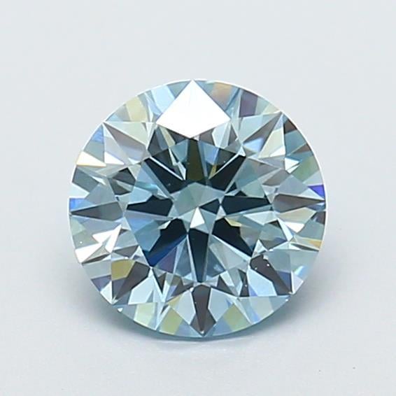 1.24 Ct. Fancy Intense Blue Round Lab Grown Diamond
