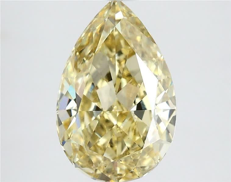2.09 Ct. Fancy Intense Yellow Pear Lab Grown Diamond