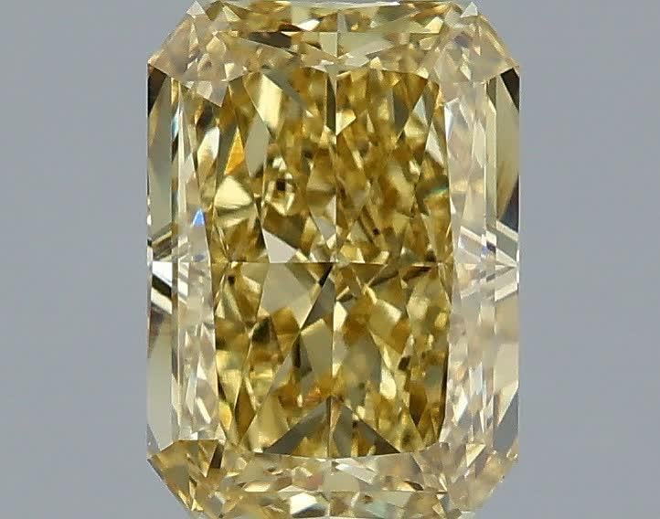 1.58 Ct. Fancy Intense  Yellow Radiant Lab Grown Diamond