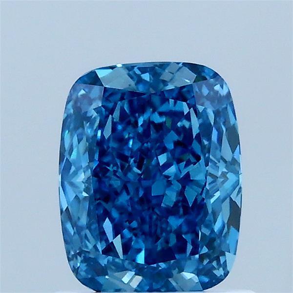 1.09 Ct. Fancy Vivid Blue Cushion Lab Grown Diamond