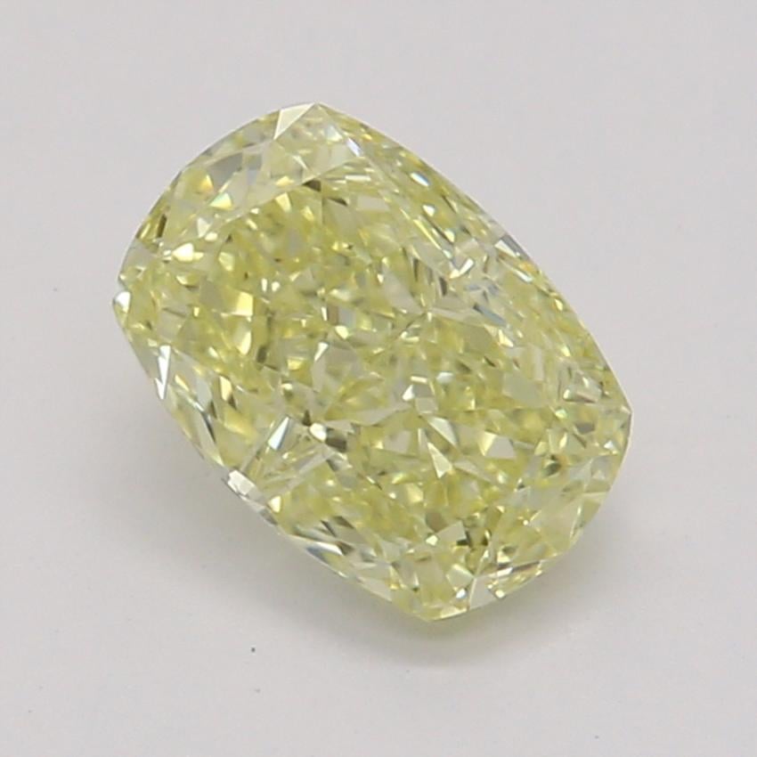 0.53 Ct. Fancy Yellow Cushion Diamond