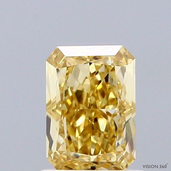 1.03 Ct. Fancy Intense Yellow Radiant Lab Grown Diamond