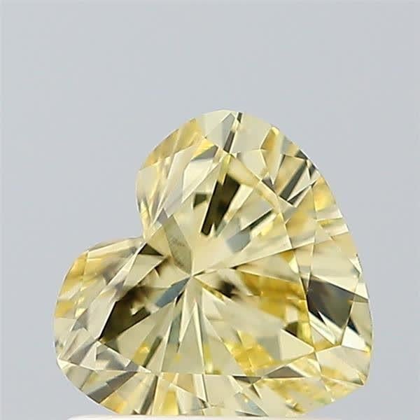 0.73 Ct. Fancy Light Yellow Heart Lab Grown Diamond