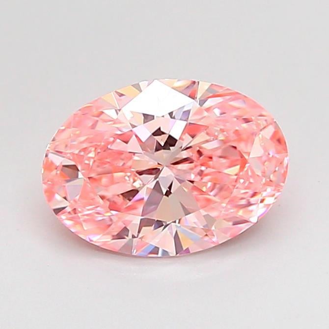 1.19 Ct. Fancy Vivid Pink Oval Lab Grown Diamond