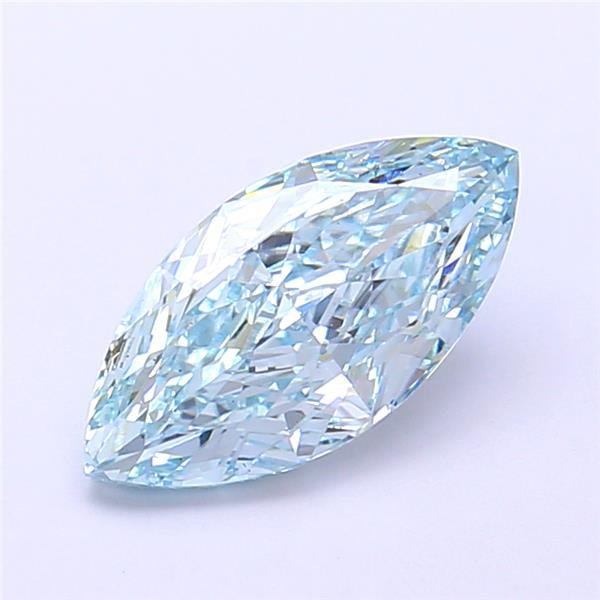 1.57 Ct. Fancy Intense Blue Marquise Lab Grown Diamond