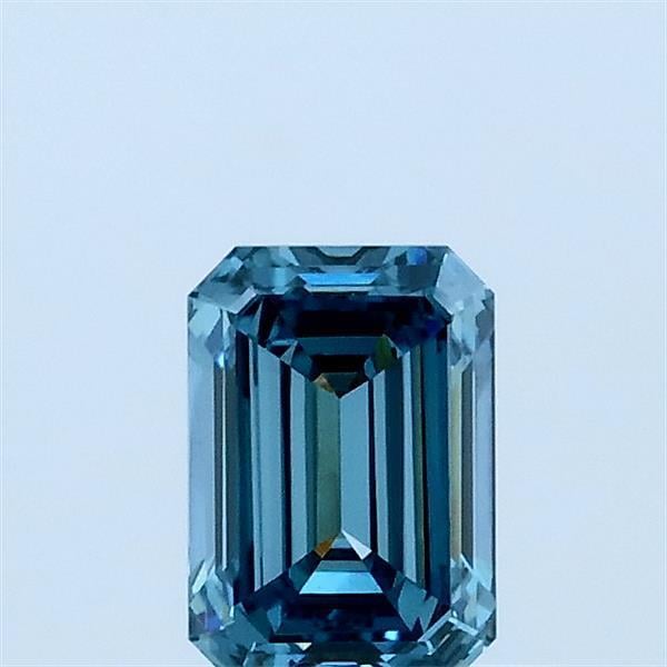 0.57 Ct. Fancy Blue Emerald Lab Grown Diamond