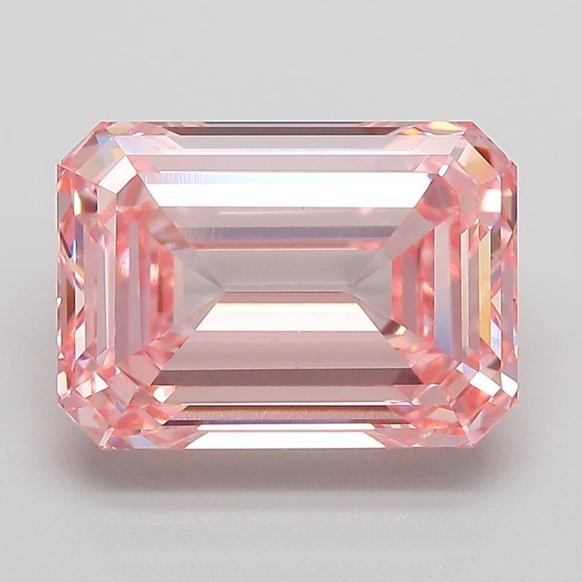 5.03 Ct. Fancy Intense  Pink Emerald Lab Grown Diamond