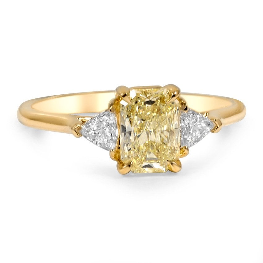 Custom Fancy Yellow Diamond Ring