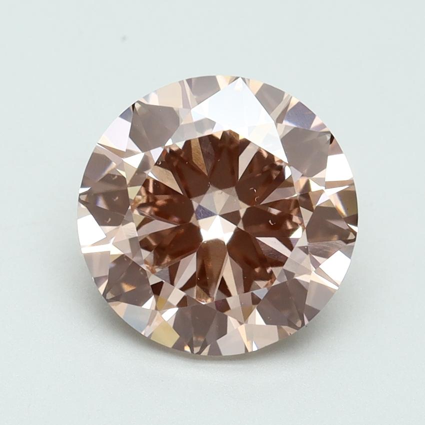 3.00 Ct. Fancy Intense Pink Round Lab Grown Diamond