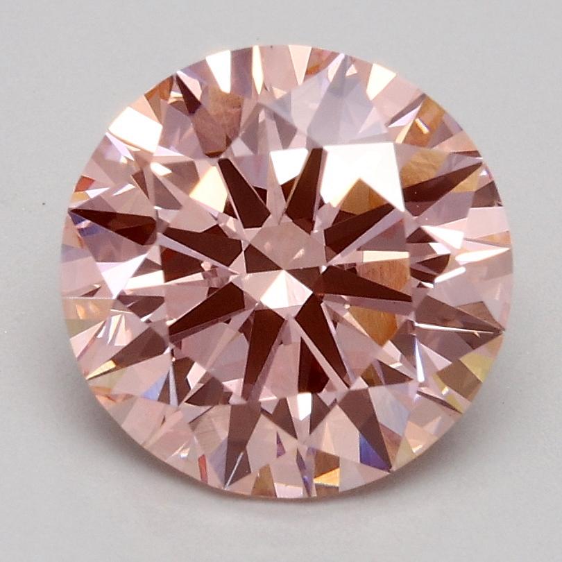 1.83 Ct. Fancy Intense Pink Round Lab Grown Diamond