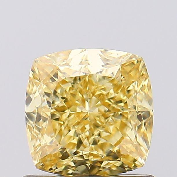 1.11 Ct. Fancy Intense Yellow Cushion Lab Grown Diamond