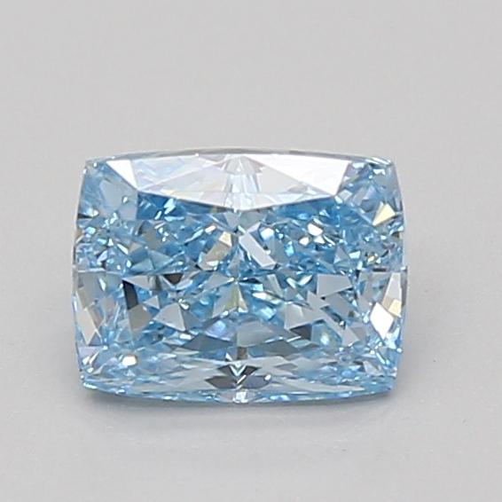 1.07 Ct. Fancy Vivid Blue Cushion Lab Grown Diamond