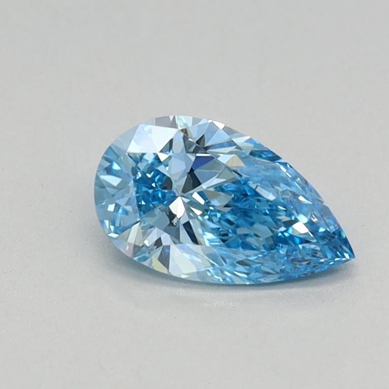 0.31 Ct. Fancy Vivid Blue Pear Lab Grown Diamond