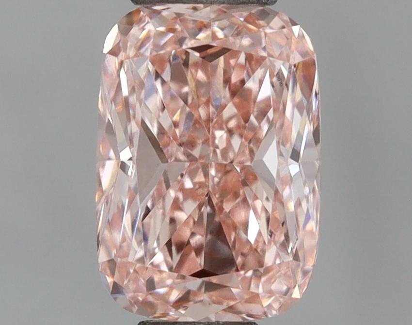 0.79 Ct. Fancy Intense Pink Cushion Lab Grown Diamond