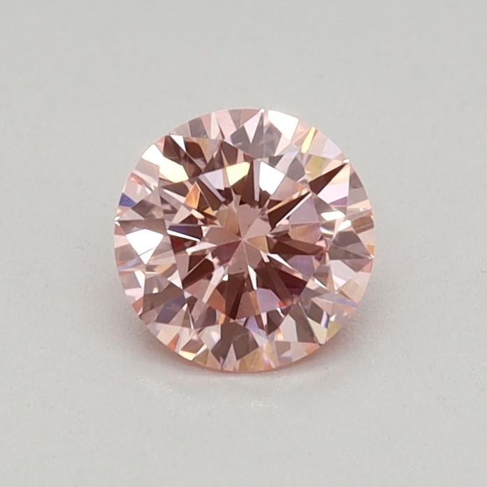 0.32 Ct. Fancy Vivid Pink Round Lab Grown Diamond