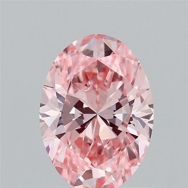 1.00 Ct. Fancy Vivid Pink Oval Lab Grown Diamond