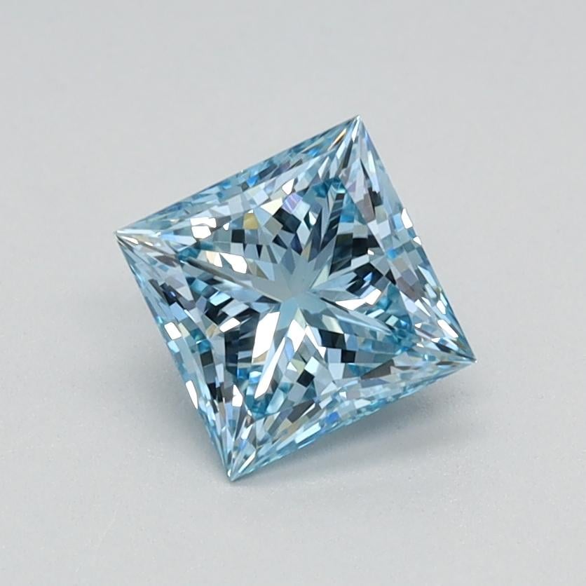 0.75 Ct. Fancy Intense Blue Princess Lab Grown Diamond